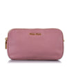 Miu Miu Double Zip Leather Crossbody Bag
