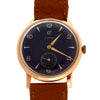 Vintage 1960 18k Pink Gold Cyma Refinished Purple Dial