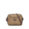 Burberry Plaid Canvas Shoulder Bag